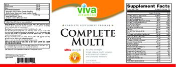 Viva Vitamins Complete Multi Ultra Strength - supplement
