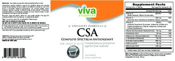 Viva Vitamins CSA Complete Spectrum Antioxidant - supplement