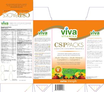 Viva Vitamins CSP Packs Extra Strength Complete E 400 - supplement
