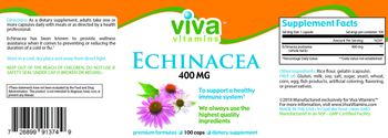 Viva Vitamins Echinacea 400 mg - supplement