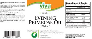 Viva Vitamins Evening Primrose Oil 1300 mg - supplement