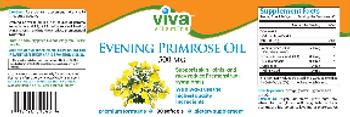 Viva Vitamins Evening Primrose Oil 500 mg - supplement