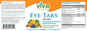 Viva Vitamins Eye Tabs - supplement