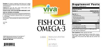Viva Vitamins Fish Oil Omega-3 - supplement