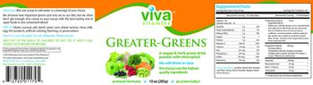 Viva Vitamins Greater-Greens - supplement