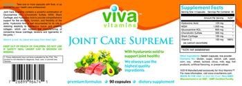 Viva Vitamins Joint Care Supreme - supplement