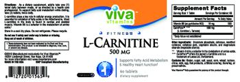 Viva Vitamins L-Carnitine 500 mg - supplement