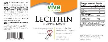 Viva Vitamins Lecithin 19 grains/1200 mg - supplement