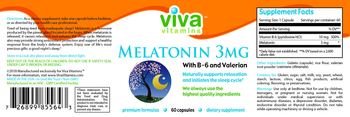 Viva Vitamins Melatonin 3 mg - supplement
