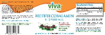 Viva Vitamins Methylcobalamin B-12 5,000 mcg Cherry Flavored - supplement