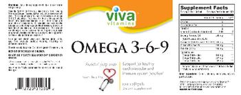 Viva Vitamins Omega 3-6-9 - supplement