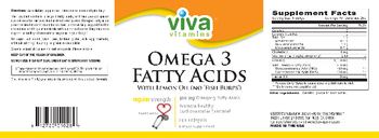 Viva Vitamins Omega 3 Fatty Acids Regular Strength - supplement