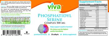 Viva Vitamins Phosphatidyl Serine Complex 500 mg - supplement