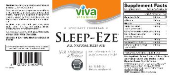 Viva Vitamins Sleep-Eze - supplement