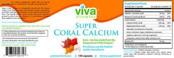 Viva Vitamins Super Coral Calcium - supplement