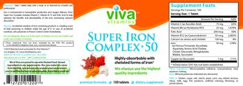 Viva Vitamins Super Iron Complex 50 - supplement