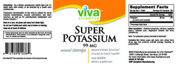Viva Vitamins Super Potassium 99 mg - supplement