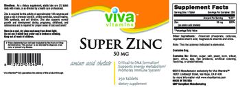 Viva Vitamins Super Zinc 50 mg - supplement