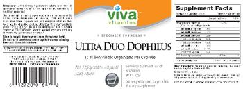 Viva Vitamins Ultra Duo Dophilus - supplement