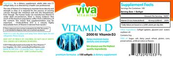 Viva Vitamins Vitamin D 2000 IU - supplement