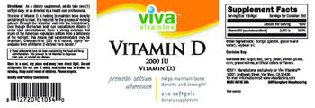 Viva Vitamins Vitamin D 2000 IU - 