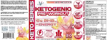 VMI Sports Keto Series Ketogenic Pre-Workout Pink Lemonade - supplement featuring gobhb ketones ketone bodies