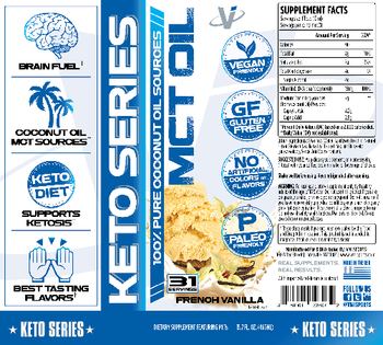 VMI Sports Keto Series MCT Oil French Vanilla - supplement featuring mcts