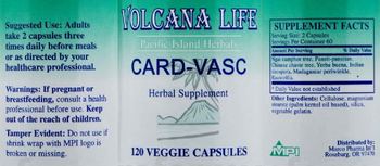 Volcana Life Card-Vasc - herbal supplement