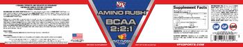 VPX Amino Rush BCAA 2:2:1 Fruit Punch - supplement