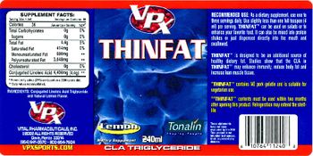 VPX Thinfat Lemon - supplement