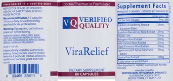 VQ Verified Quality ViraRelief - supplement