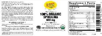 VSN Vital Strength Nutrition 100% Organic Spirulina 500 mg - supplement