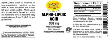 VSN Vital Strength Nutrition Alpha-Lipoic Acid 300 mg - supplement