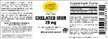 VSN Vital Strength Nutrition Chelated Iron 29 mg - these statements have not been evaluated by the food and drug administration this product is not int