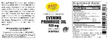 VSN Vital Strength Nutrition Evening Primrose Oil 500 mg - supplement