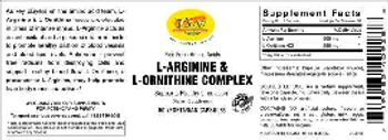 VSN Vital Strength Nutrition L-Arginine & L-Ornithine Complex - supplement