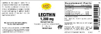 VSN Vital Strength Nutrition Lecithin 1,200 mg - supplement