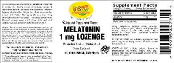 VSN Vital Strength Nutrition Natural Peppermint Flavor Melatonin 1 mg Lozenge - supplement