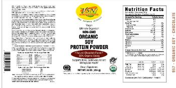 VSN Vital Strength Nutrition Non-GMO Organic Soy Protein Powder Natural Chocolate Flavor - supplement