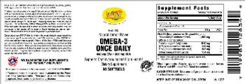 VSN Vital Strength Nutrition Omega-3 Once Daily Natural Lemon Flavor - supplement