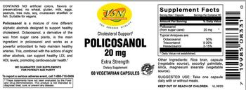 VSN Vital Strength Nutrition Policosanol 20 mg - supplement