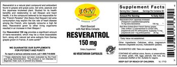 VSN Vital Strength Nutrition Resveratrol 150 mg - supplement