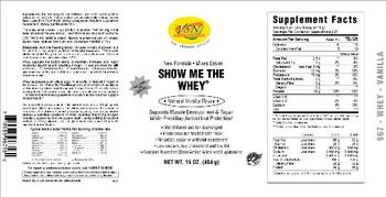VSN Vital Strength Nutrition Show Me The Whey Natural Vanilla Flavor - 