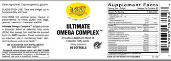 VSN Vital Strength Nutrition Ultimate Omega Complex - supplement