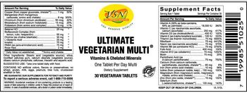 VSN Vital Strength Nutrition Ultimate Vegetarian Multi - supplement