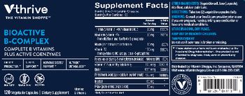 Vthrive The Vitamin Shoppe Bioactive B-Complex - supplement