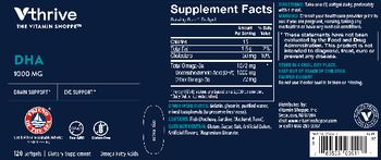 Vthrive The Vitamin Shoppe DHA 1000 mg - supplement
