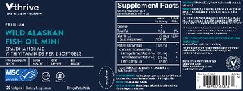 Vthrive The Vitamin Shoppe Premium Wild Alaskan Fish Oil Mini - supplement