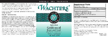 Wachters' Goldenseal Root And Leaf (Hydrastis canadensis) - supplement
