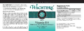 Wachters' No. 14 Vitamin D3 With Green Tea And Turmeric Extracts - supplement